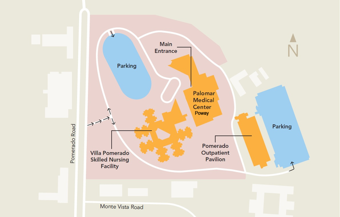 Palomar Health Escondido Parking Map